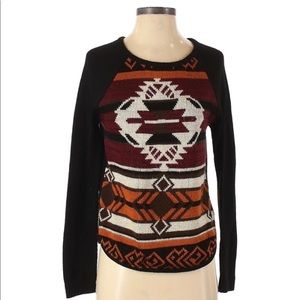 Miami Printed Pullover Sweater Small